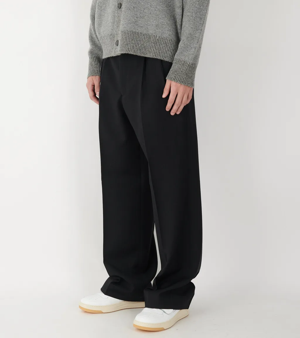 Wide Pleated Trousers