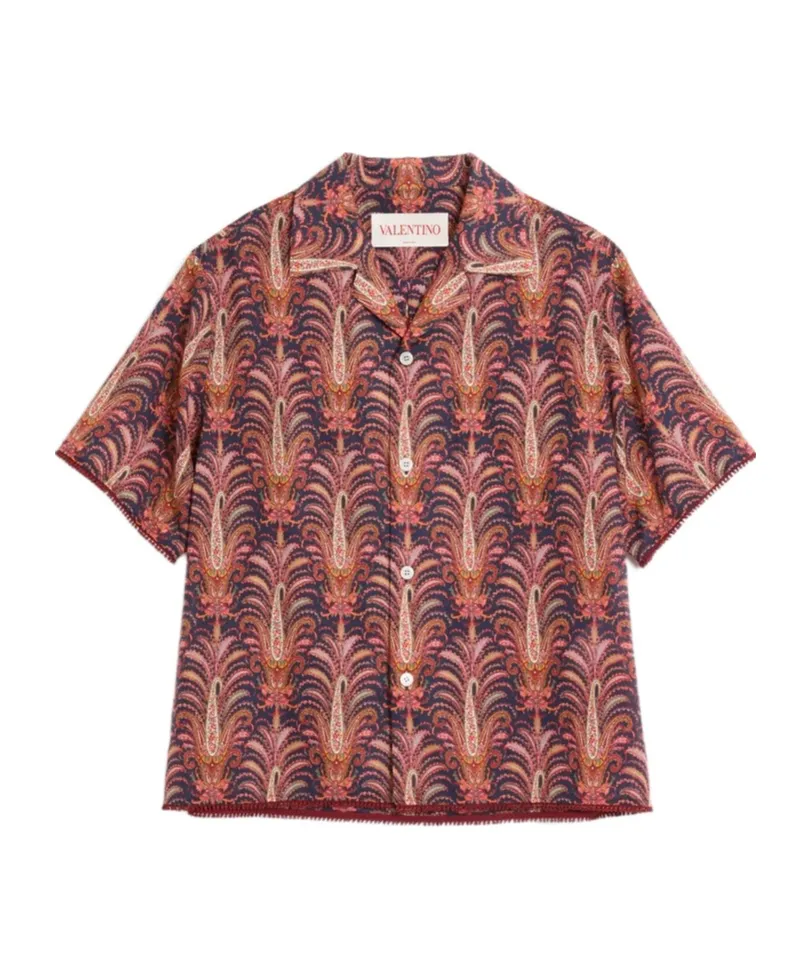 Valentino All-Over Patterned Button-Up Shirt