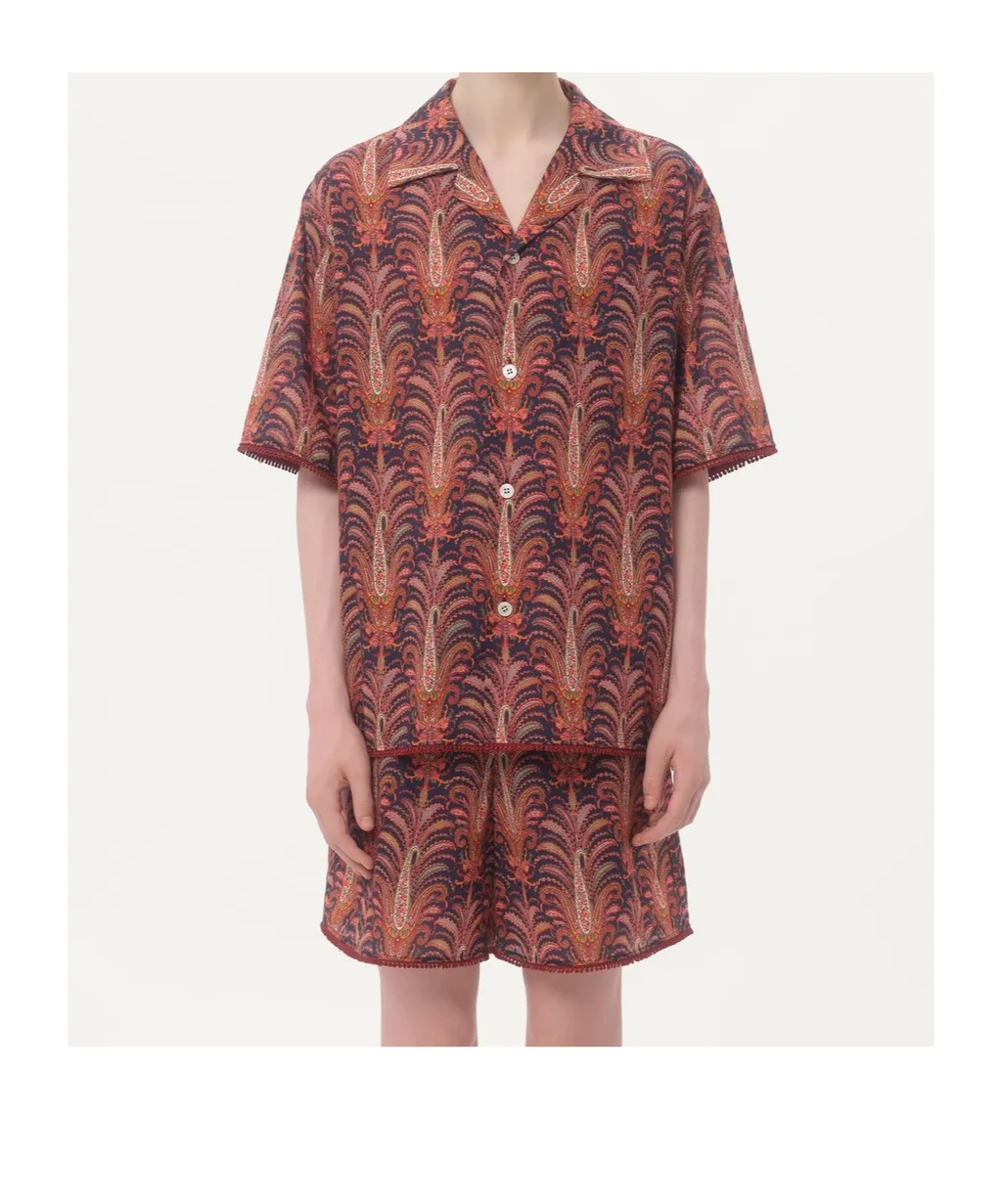 Valentino All-Over Patterned Button-Up Shirt