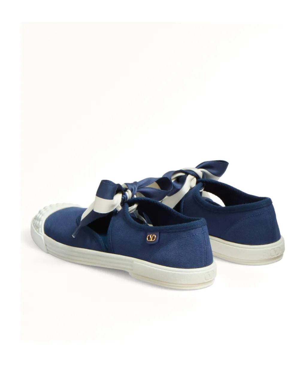 Valentino Bay By Bay Round Toe Ballerina Sneakers