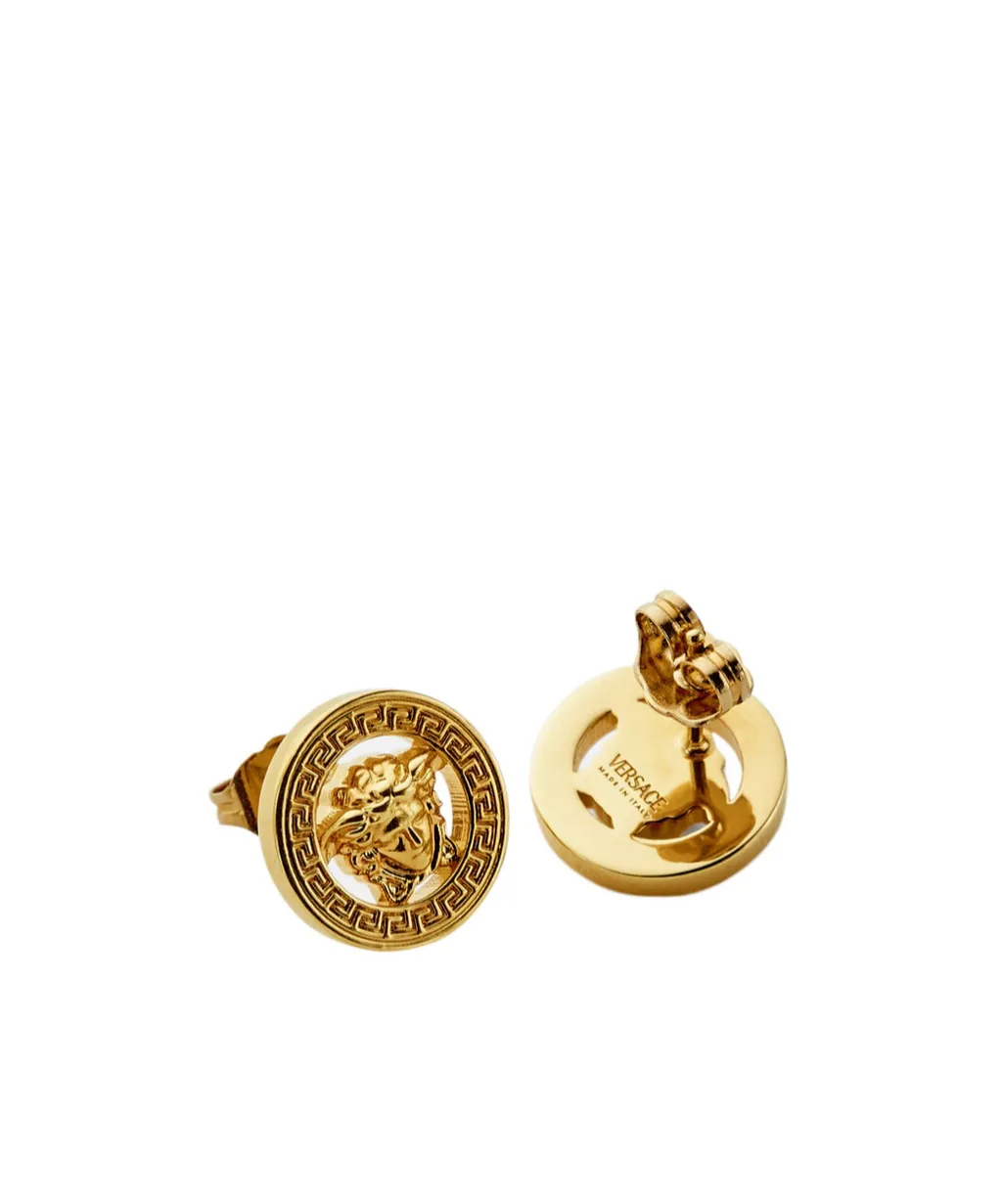 Versace Medusa Head Logo-Engraved Earrings