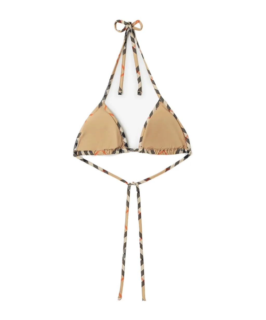 Burberry Checked Bikini Top