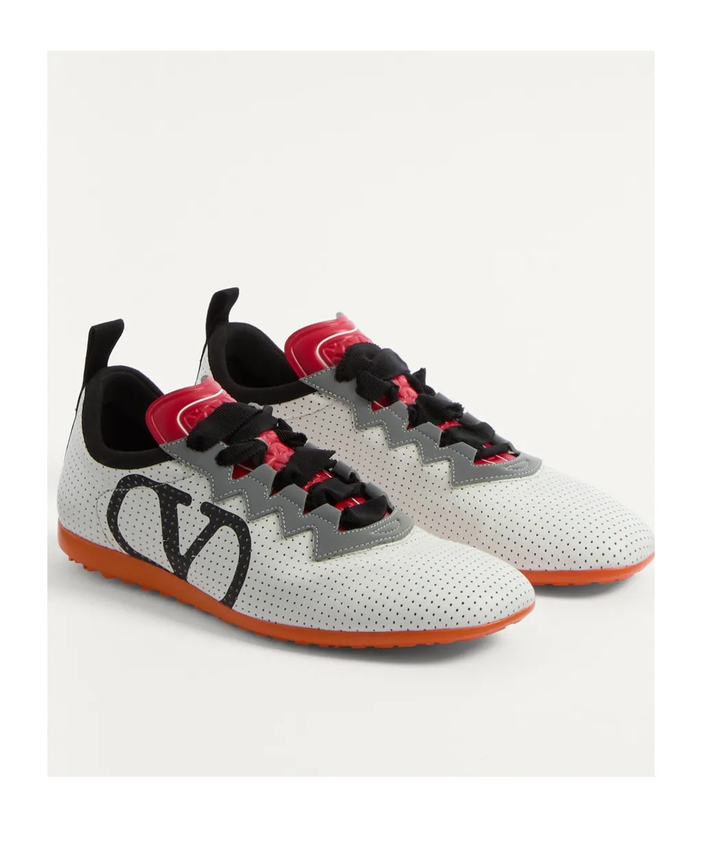 Valentino Garavani Logo Printed Lace-Up Sneakers