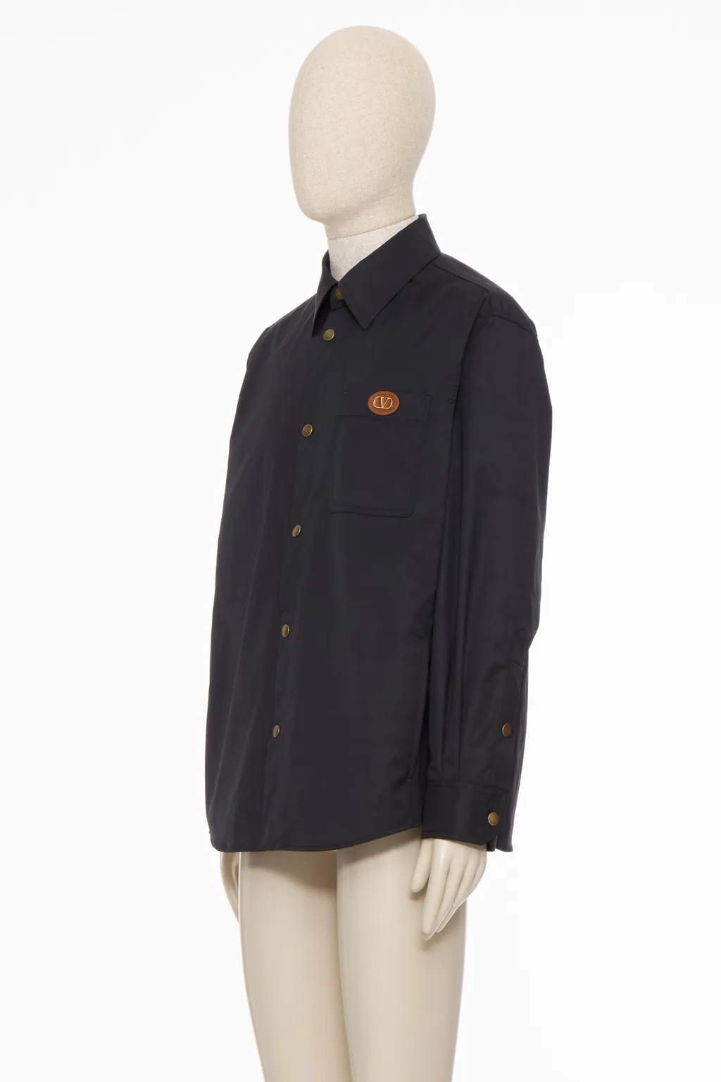 Valentino Vlogo Signature Button-Up Shirt Jacket