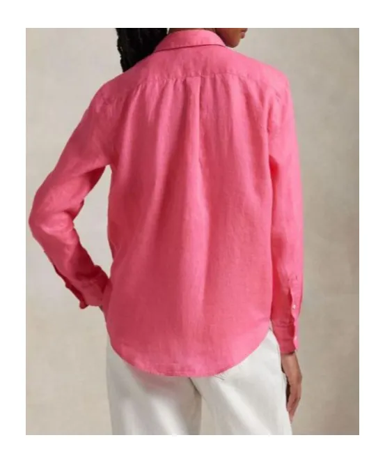 Polo Ralph Lauren Logo Embroidered Curved Hem Shirt