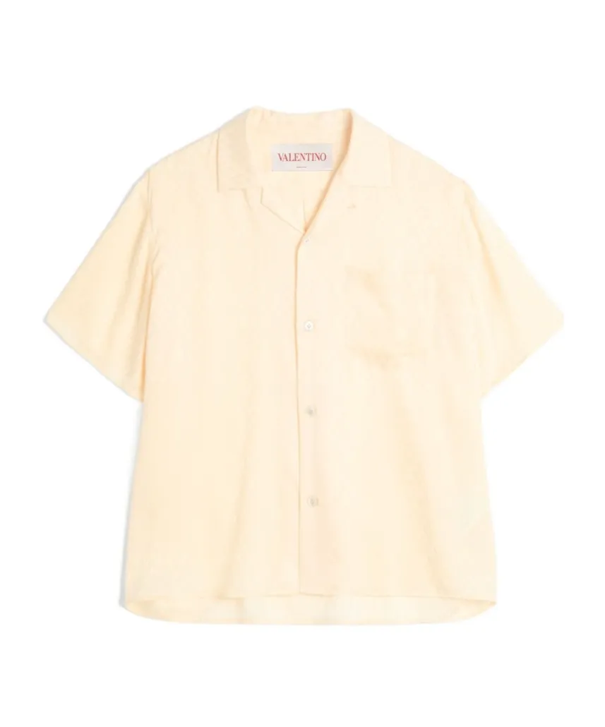 Valentino Garavani Collared Short-Sleeve Shirt