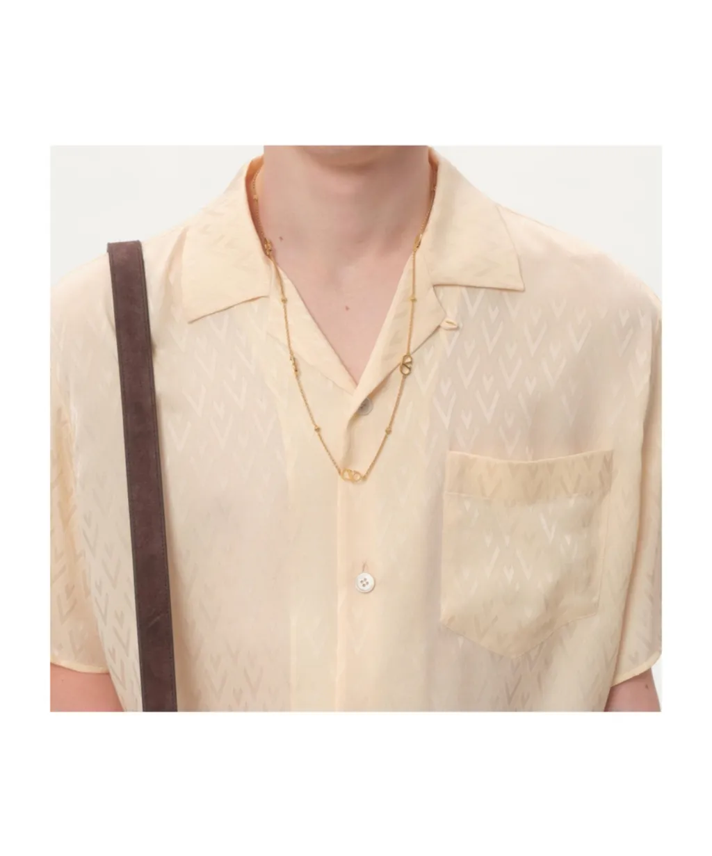 Valentino Garavani Collared Short-Sleeve Shirt