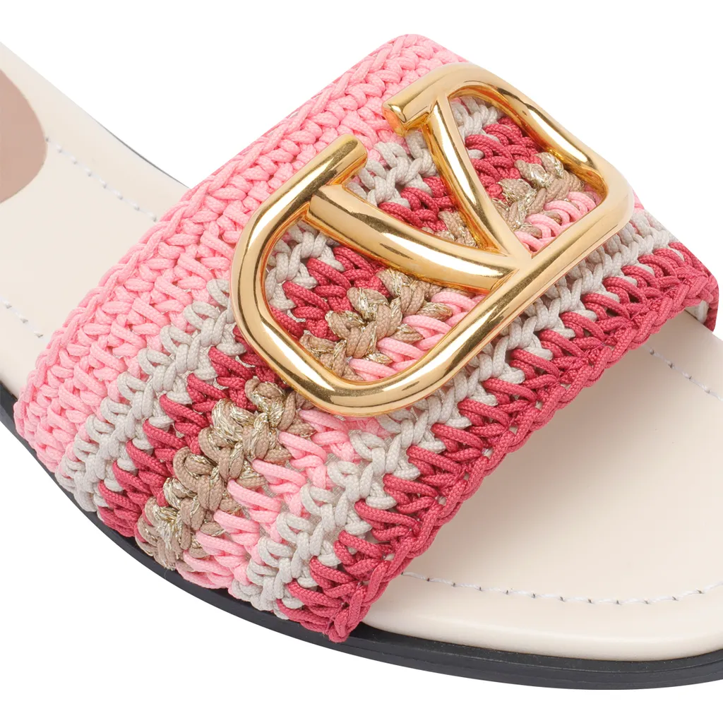 Valentino Vlogo Signature Slip-On Slides