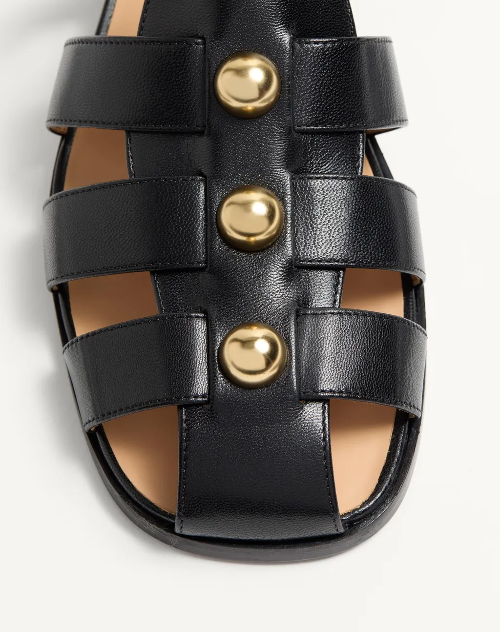 Valentino Stud Embellished Side Buckled Sandals