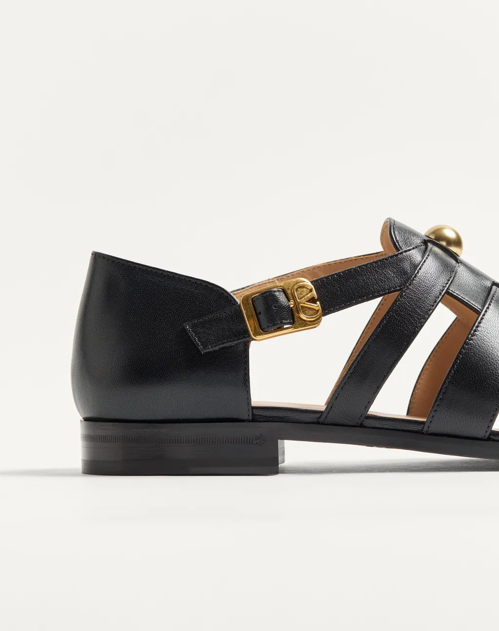 Valentino Stud Embellished Side Buckled Sandals