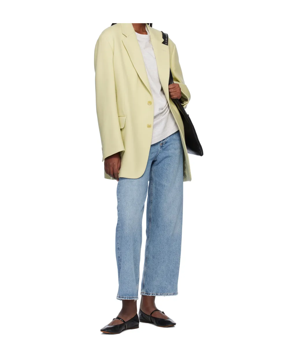 High Waist Denim Trousers