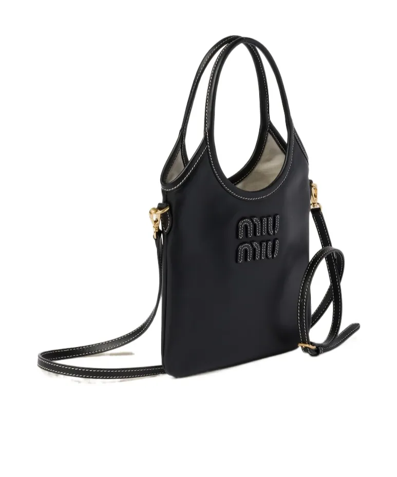Miu Miu Logo-Detailed Shopping Bag