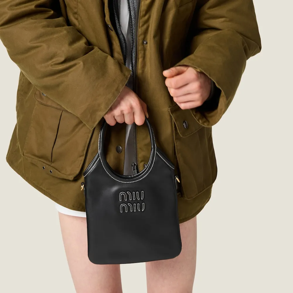 Miu Miu Logo-Detailed Shopping Bag