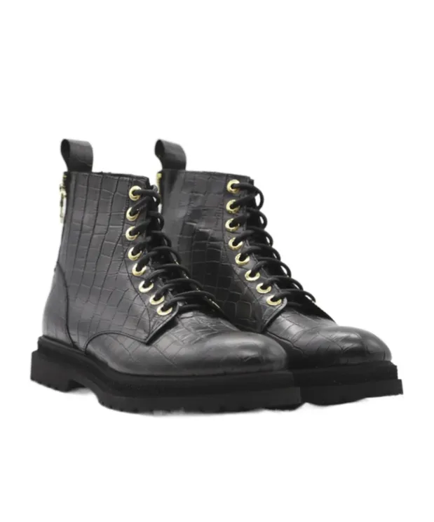 Giuliano Galiano Lace-Up Combat Boots