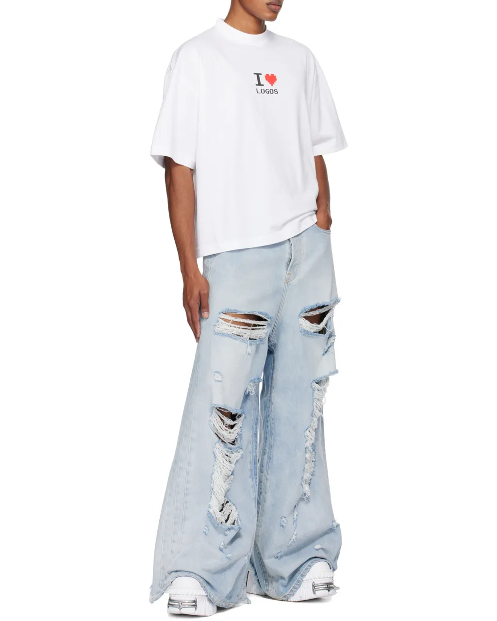 I Love Logos-Print T-Shirt
