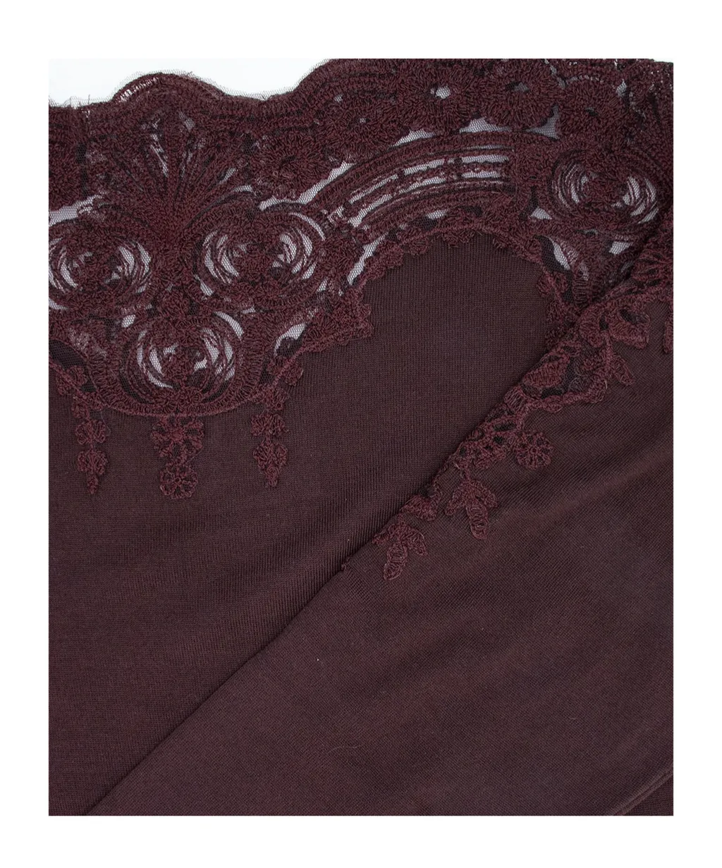 Lace-Embellished Sweater