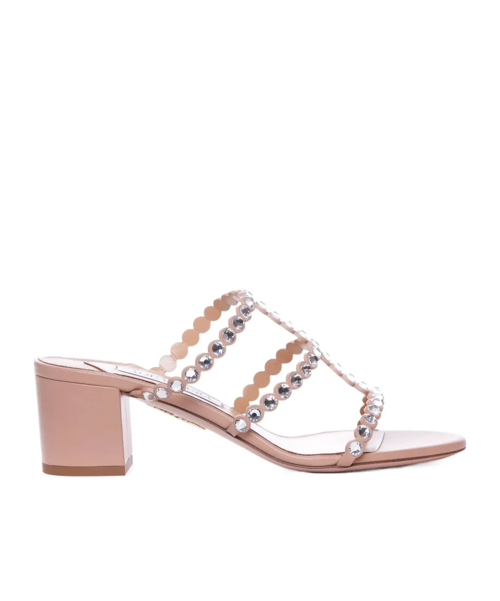 Aquazzura Tequila Embellished Sandals