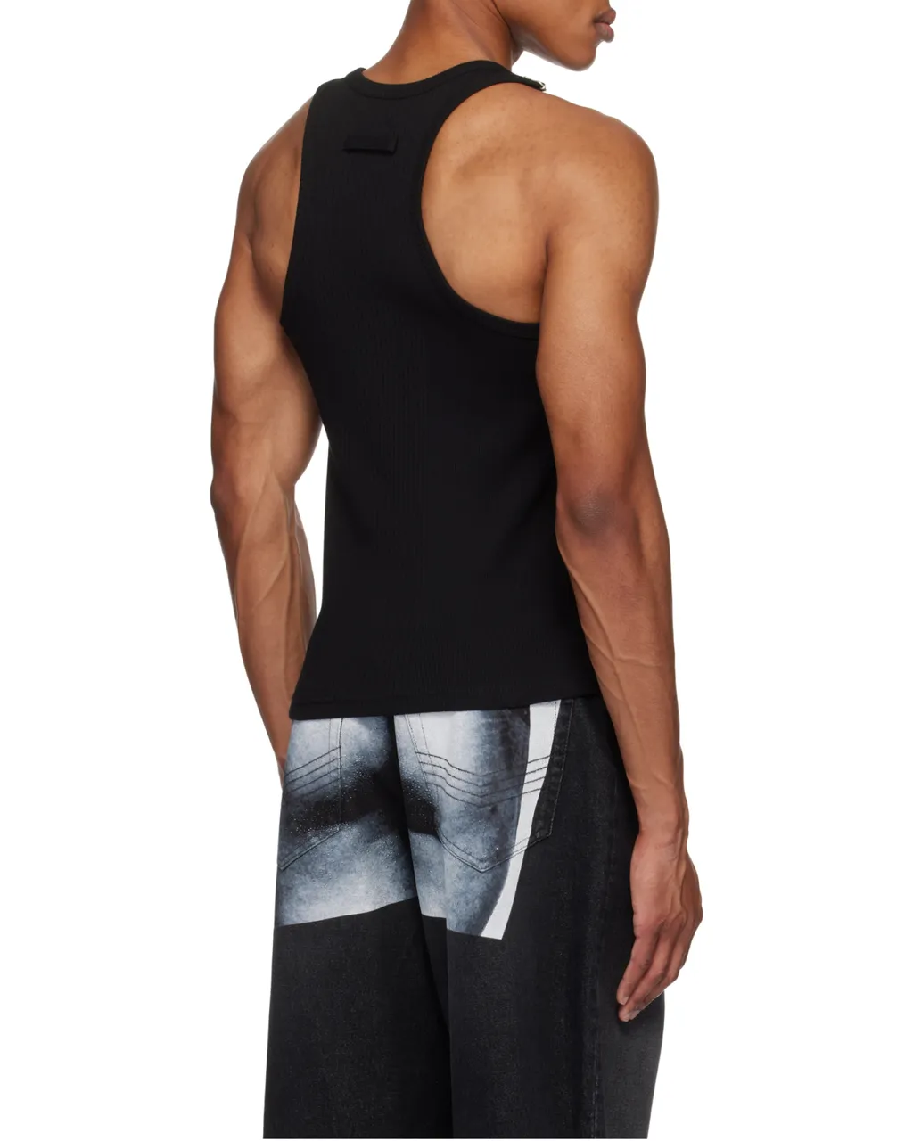 Ribbed-Knit Cotton Tank Top