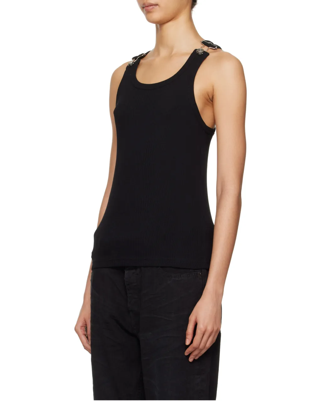 Ribbed-Knit Cotton Tank Top
