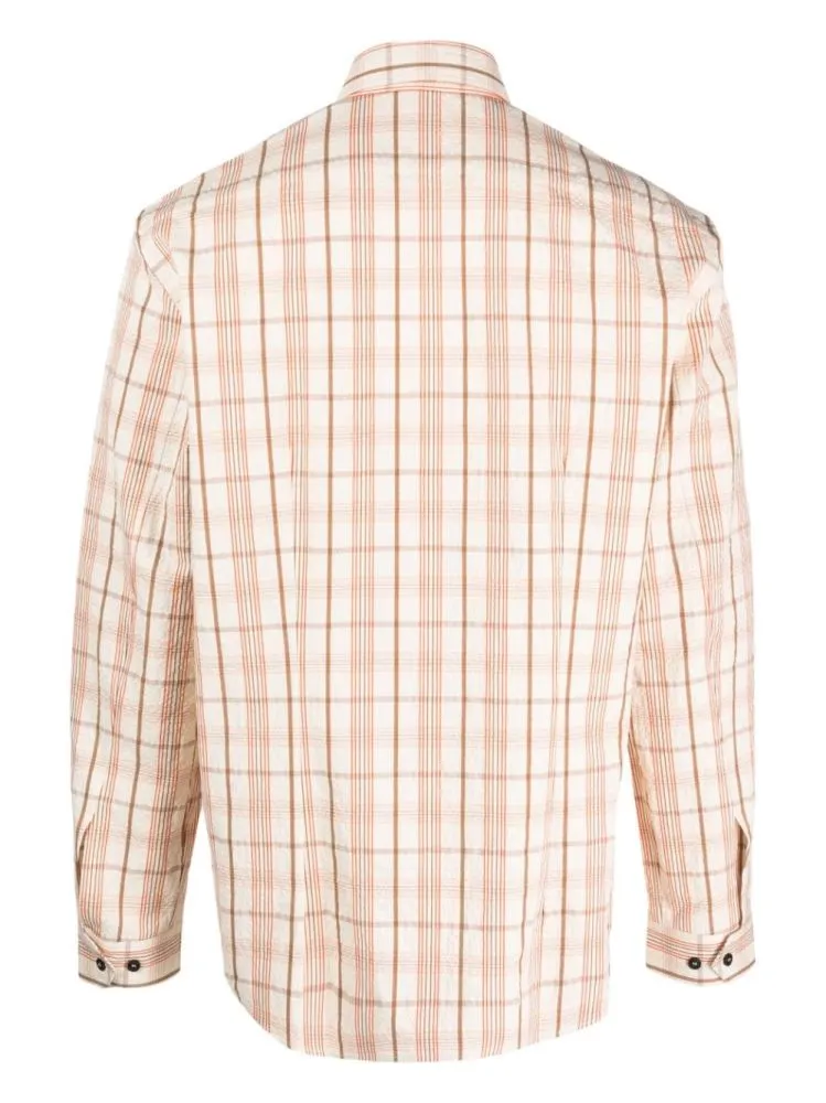 Check-Pattern Long-Sleeve Shirt