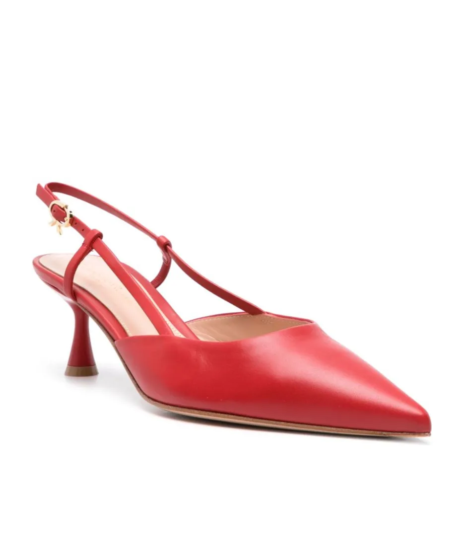 Gianvito Rossi Ascent Pointed-Toe Slingback Pumps