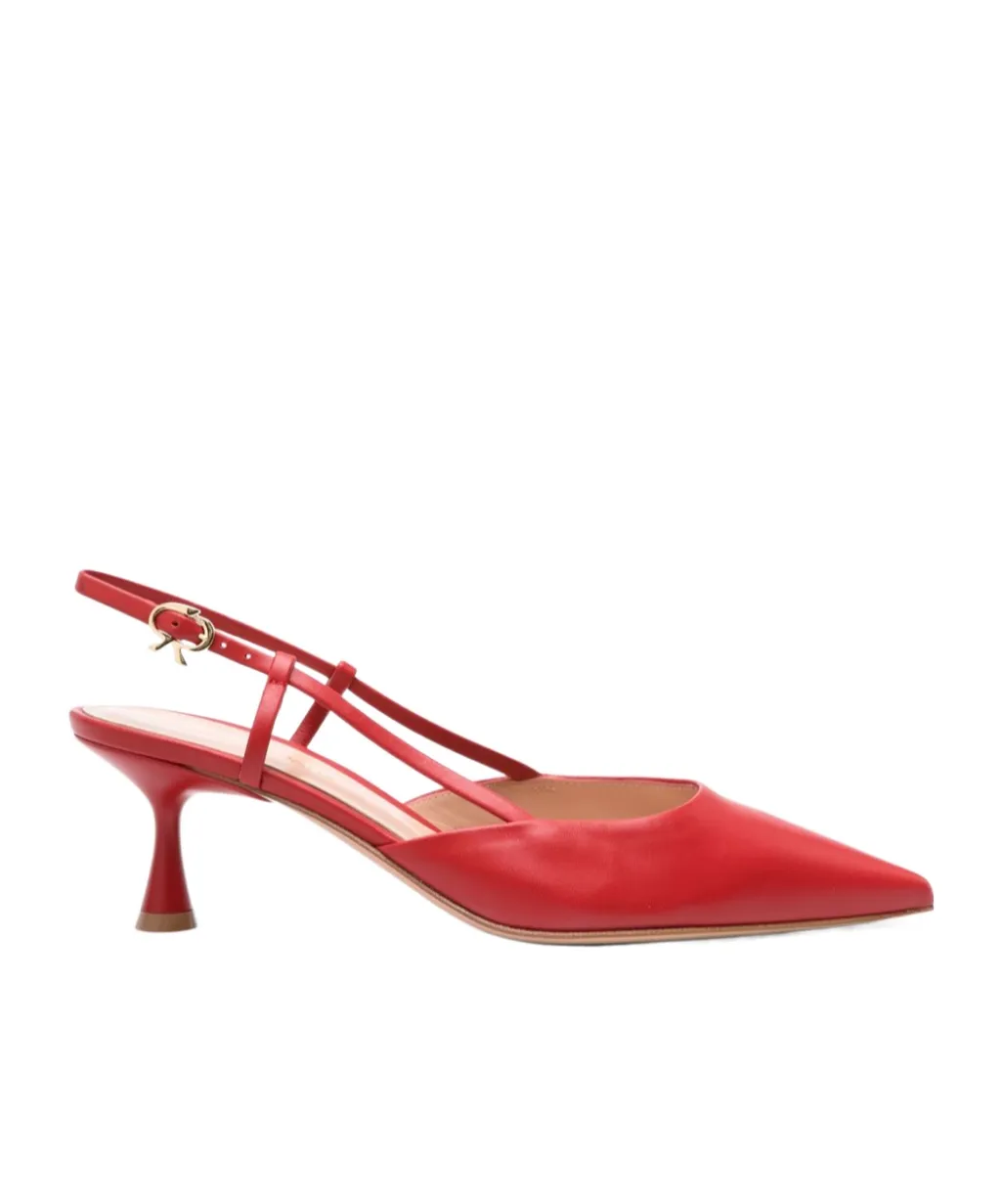 Gianvito Rossi Ascent Pointed-Toe Slingback Pumps