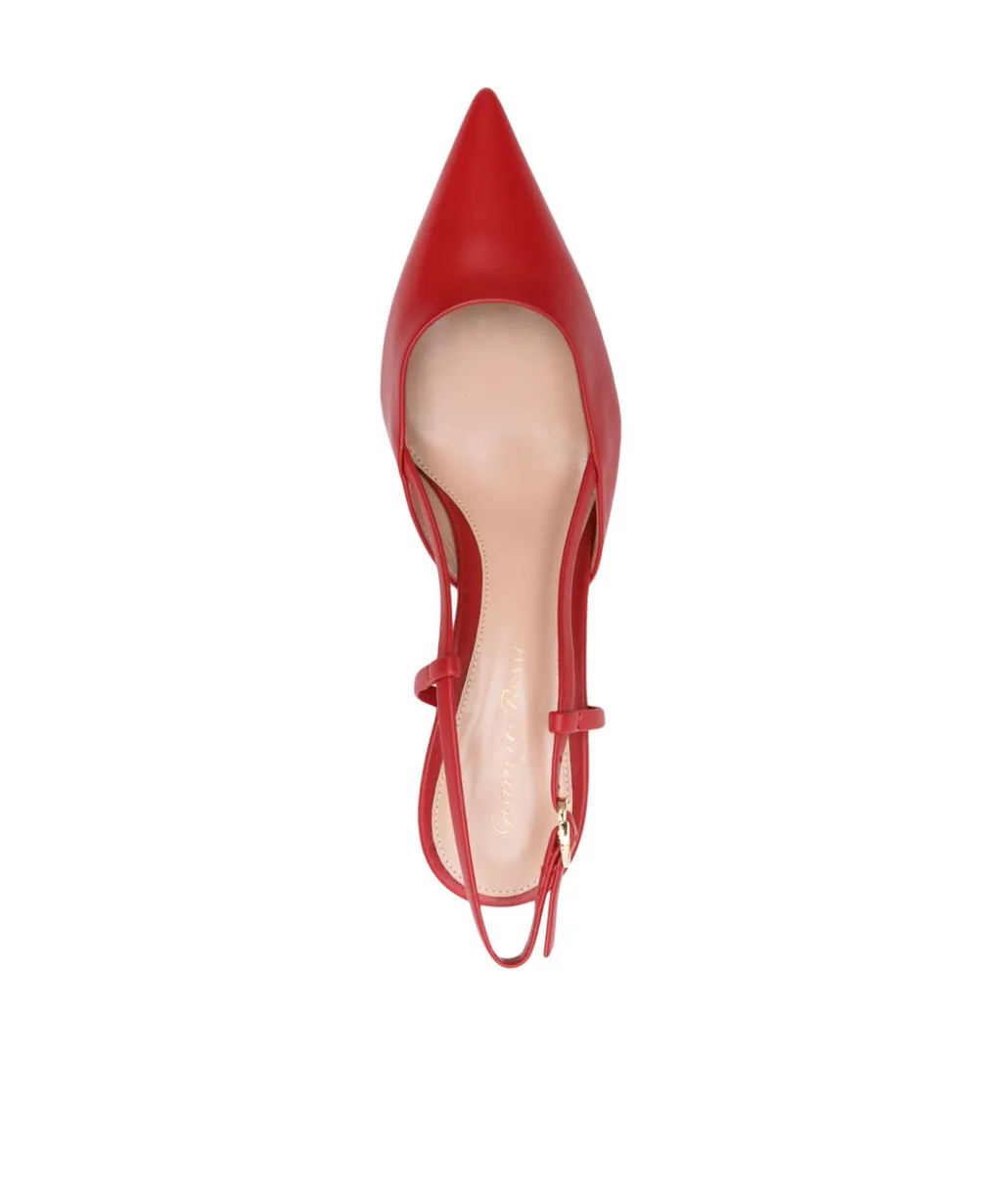 Gianvito Rossi Ascent Pointed-Toe Slingback Pumps