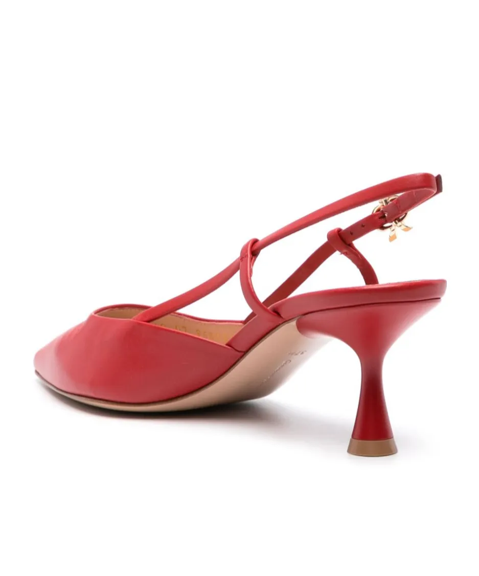 Gianvito Rossi Ascent Pointed-Toe Slingback Pumps