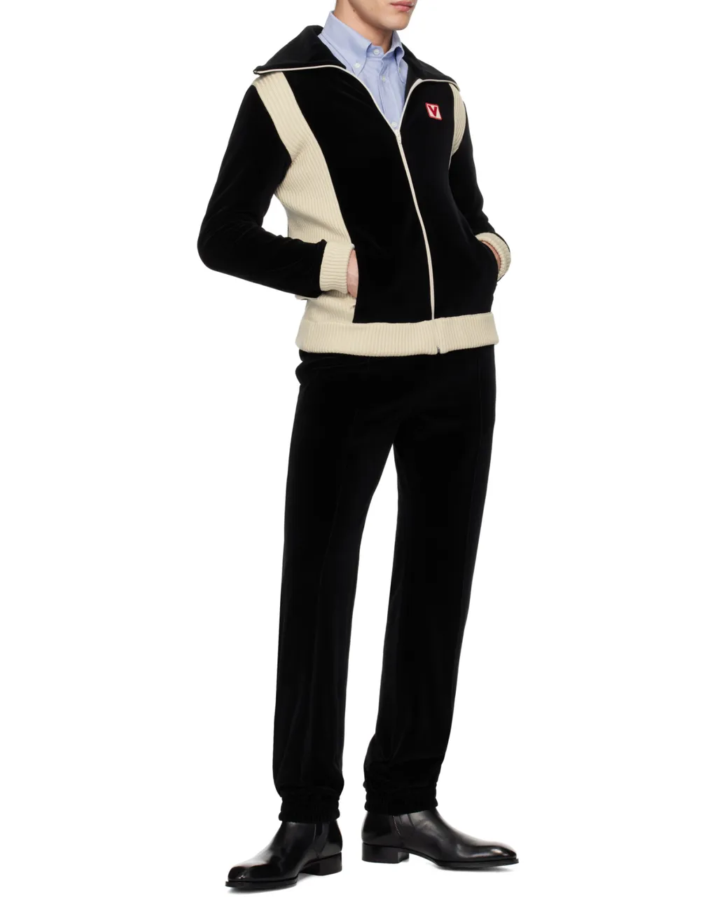 Valentino Chez Zip-Up Cardigan