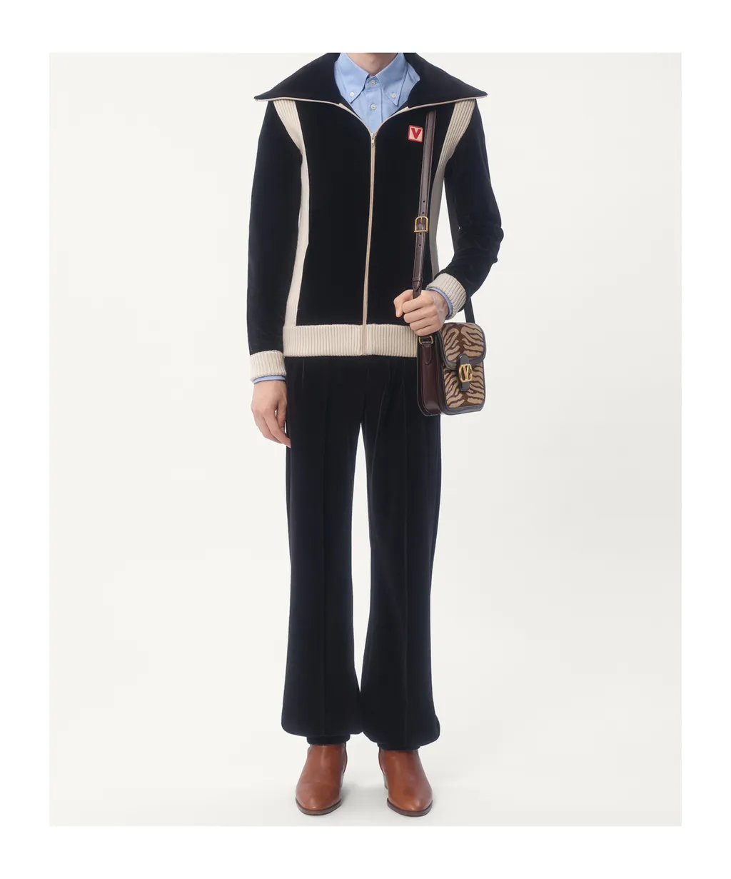 Valentino Chez Zip-Up Cardigan