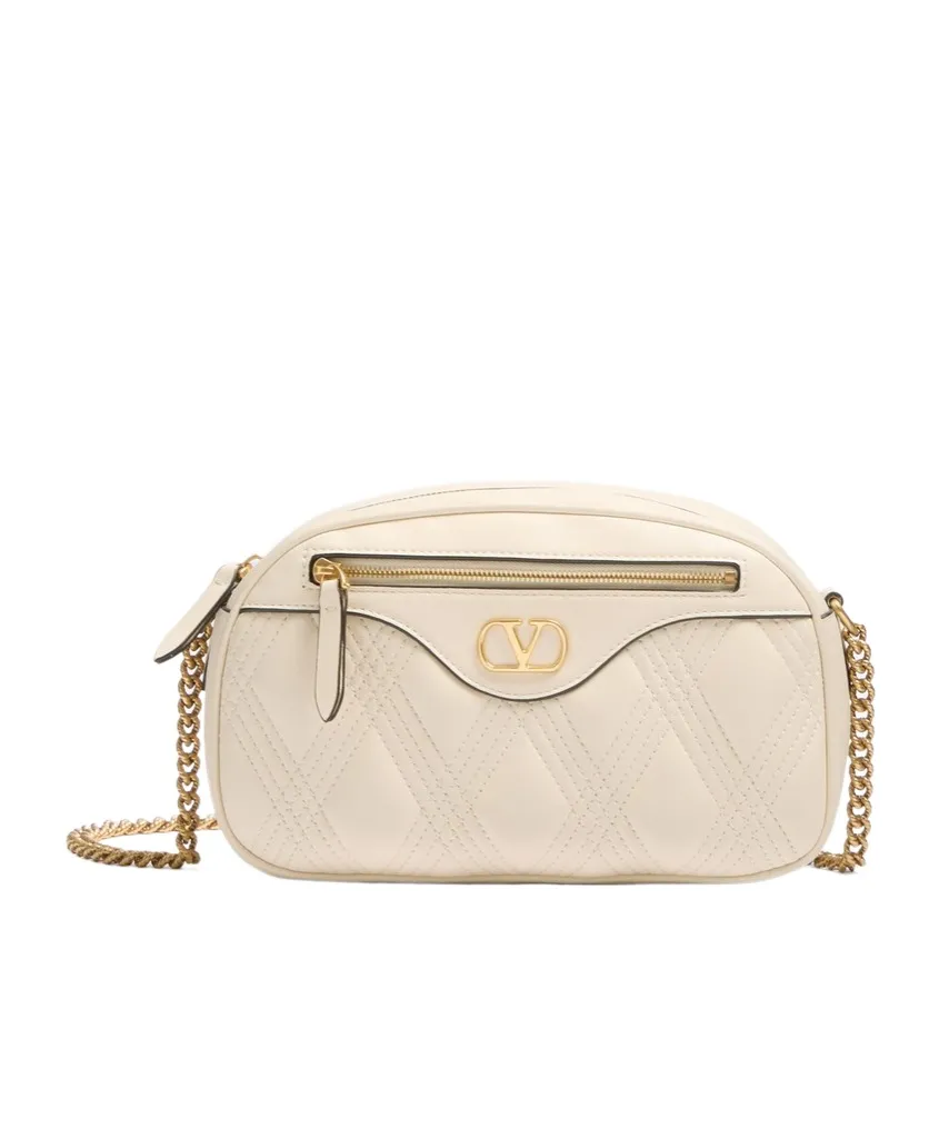 Valentino Quiltie 67 Zip-Up Medium Shoulder Bag