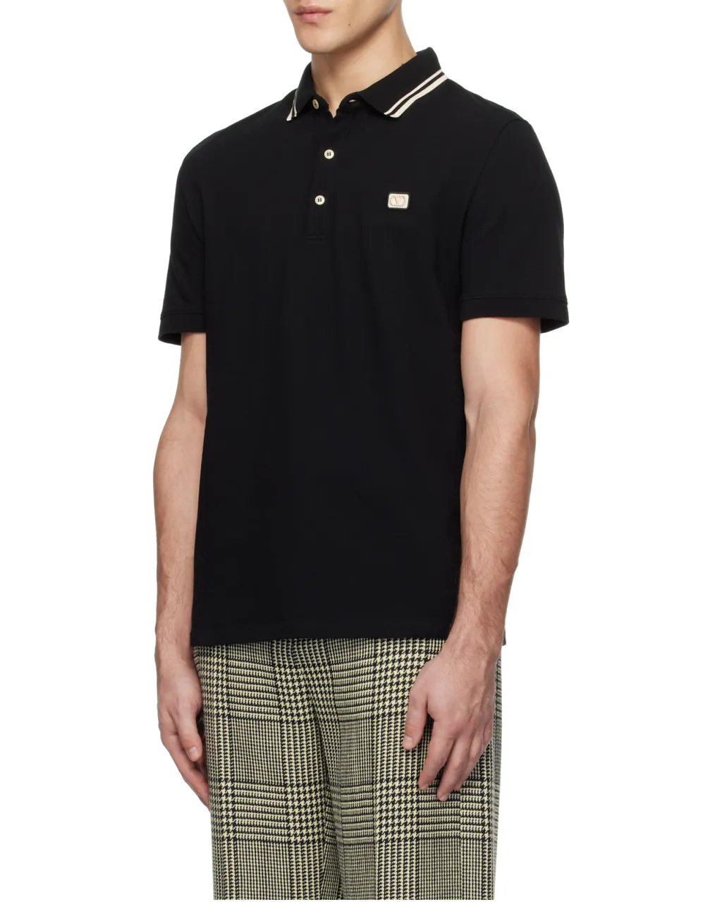 Valentino Logo Embroidered Straight Hem Polo Shirt