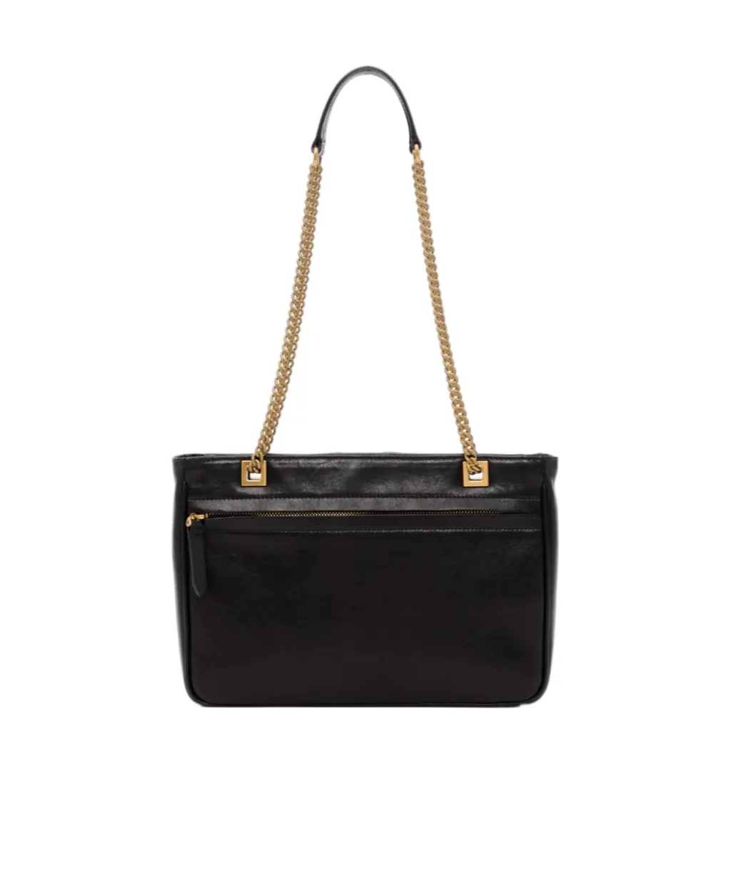 Small V-Logo Chain-Link Tote Bag