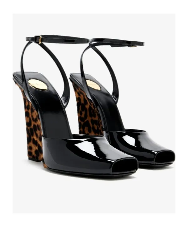 Saint Laurent La Scandale Wedge Sandals