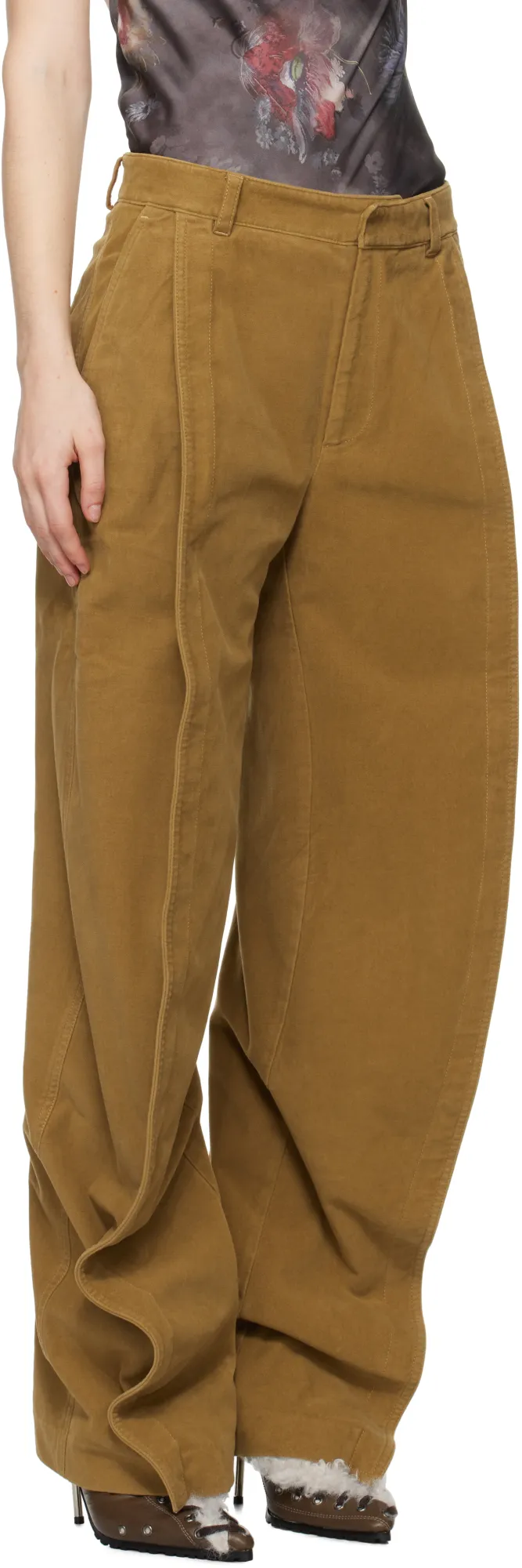 Belt-Loop Casual Pants