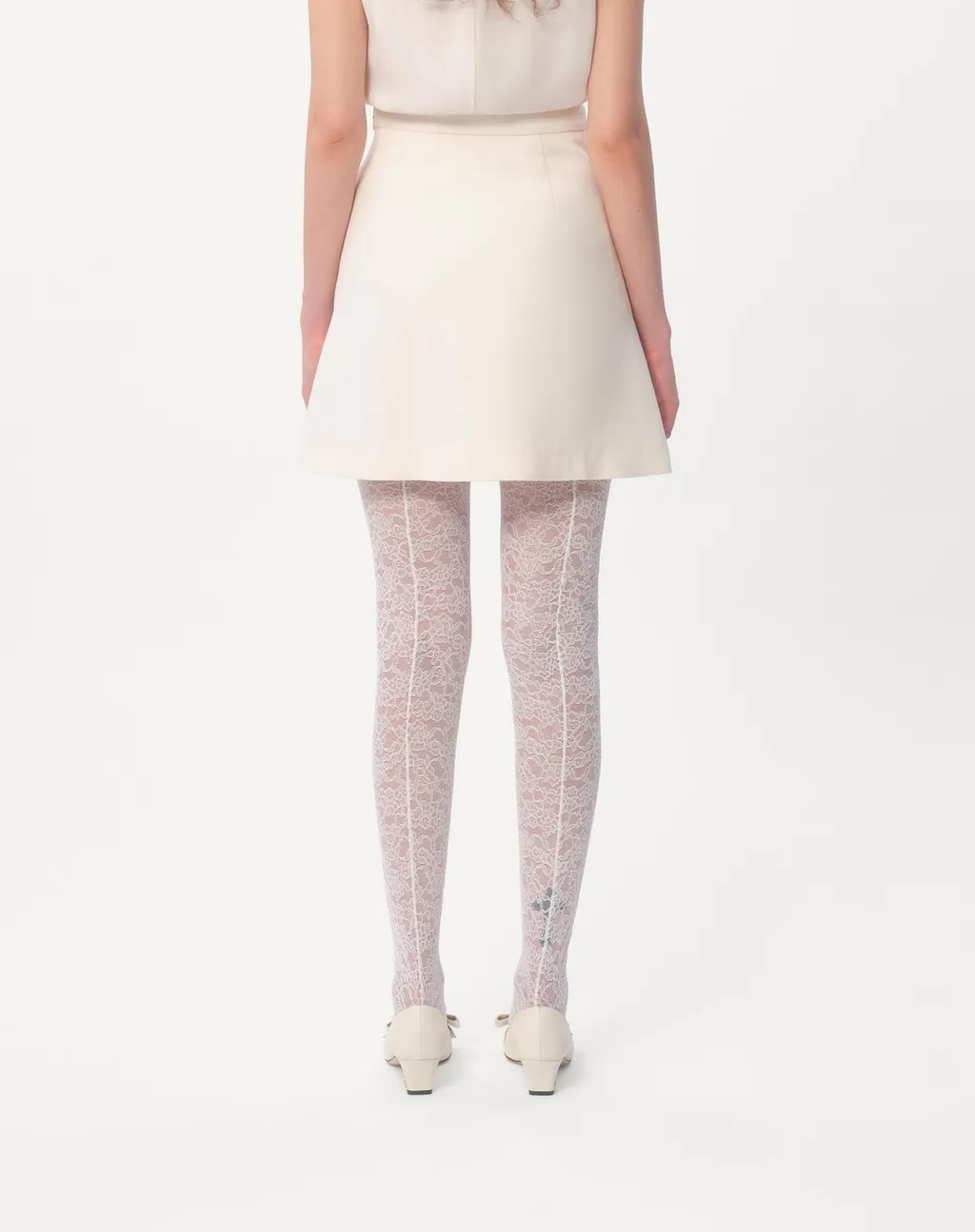 Valentino Button Embellished A-Line Mini Skirt