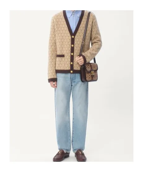 Valentino Logo Patch Straight Leg Jeans