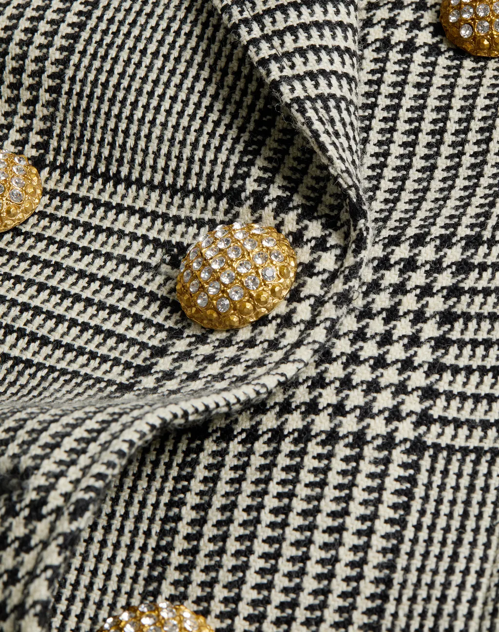 Valentino Double-Breasted Checked Blazer