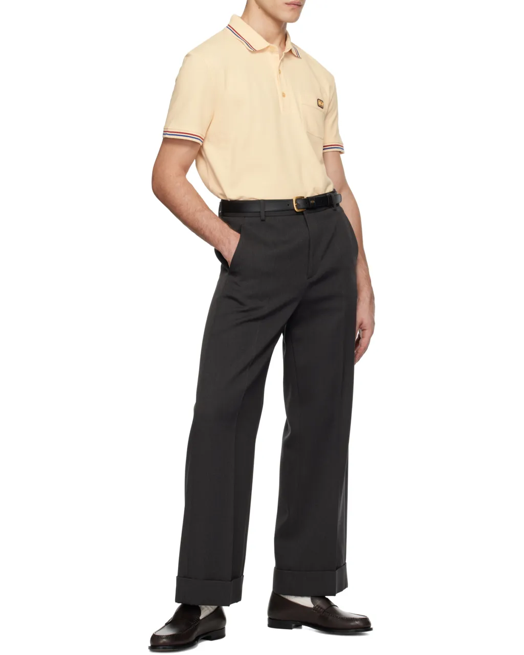 Valentino Logo Embroidered Button Detailed Polo Shirt