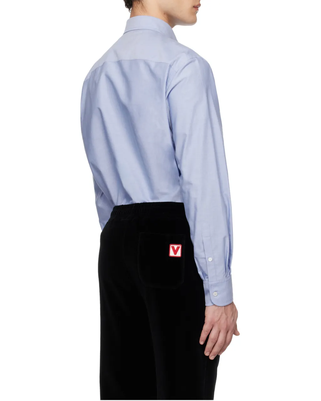 Valentino Logo Embroidered Long Sleeved Shirt