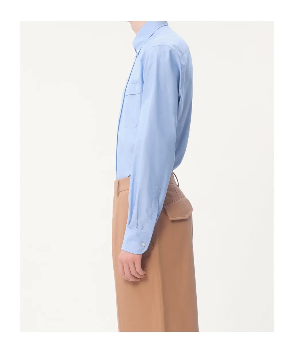 Valentino Logo Embroidered Long Sleeved Shirt
