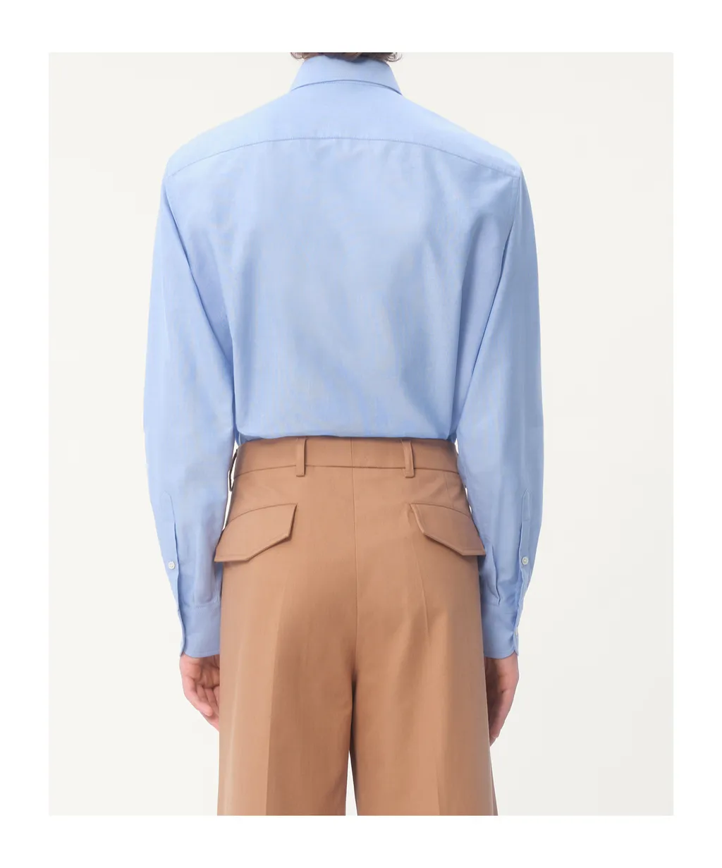 Valentino Logo Embroidered Long Sleeved Shirt