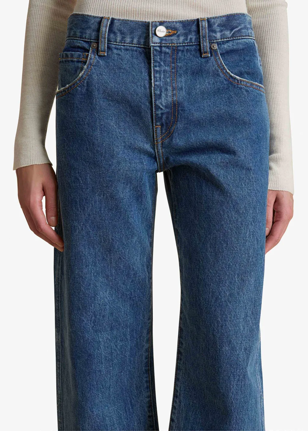 Khaite Straight Leg Jeans