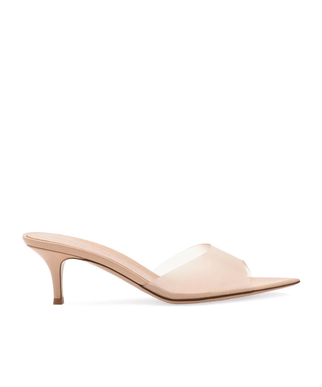 Gianvito Rossi Elle Pointed-Toe Mules