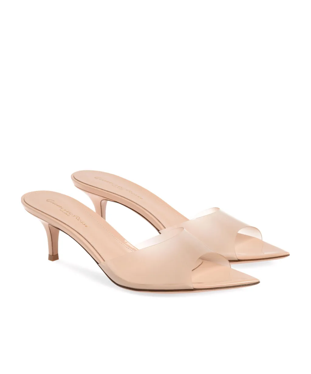 Gianvito Rossi Elle Pointed-Toe Mules