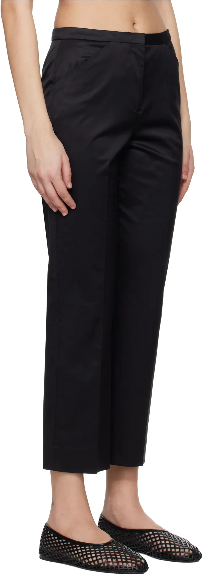 Totme Pressed Crease Cropped Trousers