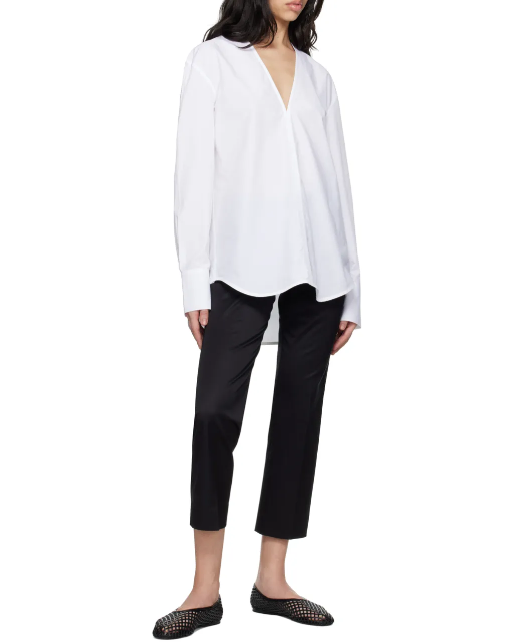 Totme Pressed Crease Cropped Trousers