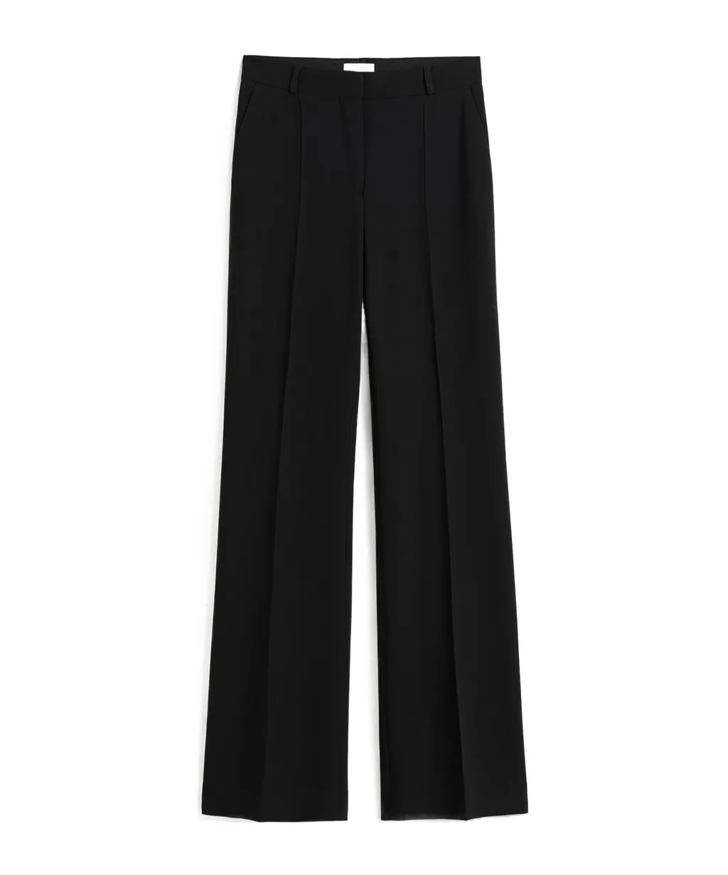TotÊMe Pressed Creased Flared Leg Trousers