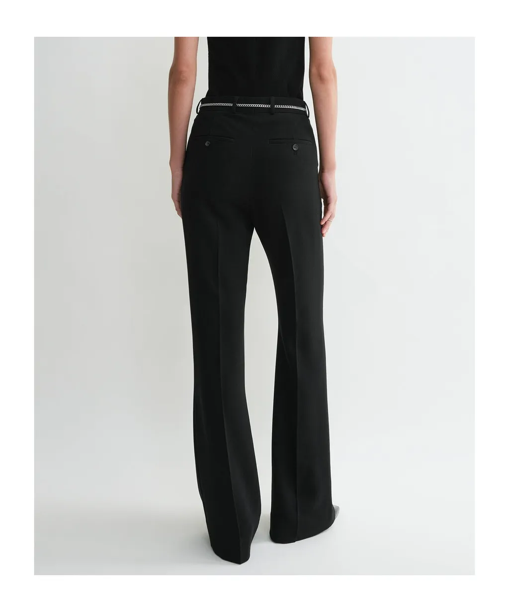 TotÊMe Pressed Creased Flared Leg Trousers