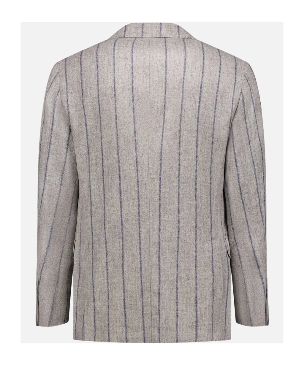 Brunello Cucinelli Striped Single-Breasted Blazer
